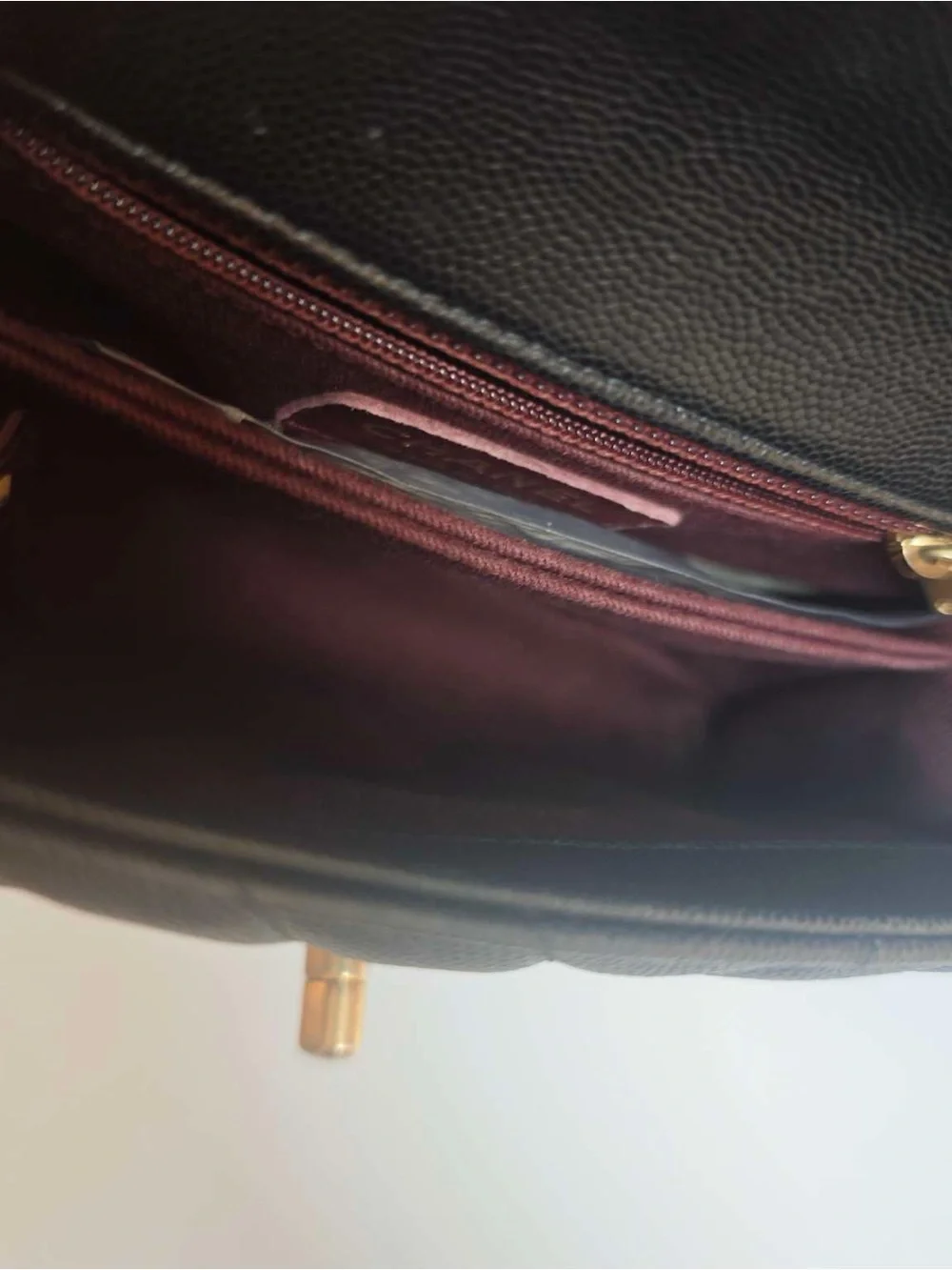 Chanel Coco Handle Small V‑Stitch Black Caviar Leather Handbag